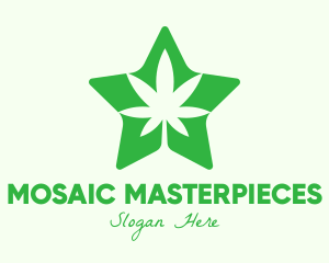 Green Star Cannabis logo design