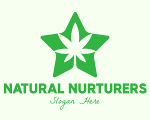 Green Star Cannabis logo design