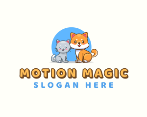 Cat Dog Pet logo design