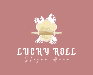 Toque Rolling Pin Chef logo design