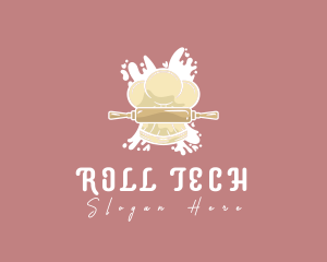 Toque Rolling Pin Chef logo design