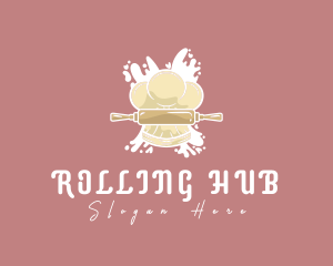 Toque Rolling Pin Chef logo design