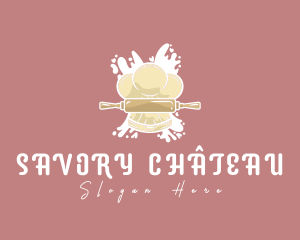 Toque Rolling Pin Chef logo design