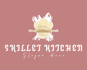 Toque Rolling Pin Chef logo design