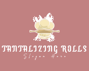 Toque Rolling Pin Chef logo design