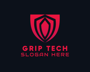 Tech Gaming Shield  logo design