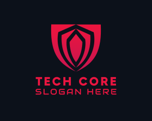 Tech Gaming Shield  logo design