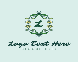 Beauty Floral Wreath  logo