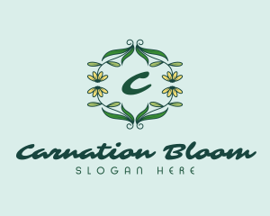 Beauty Floral Wreath  logo design