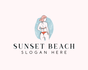 Sexy Bikini Girl logo design