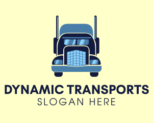 Heavy Duty Shipping Truck logo design