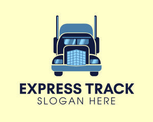 Heavy Duty Shipping Truck logo design