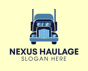 Heavy Duty Shipping Truck logo design