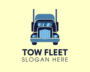 Heavy Duty Shipping Truck logo design