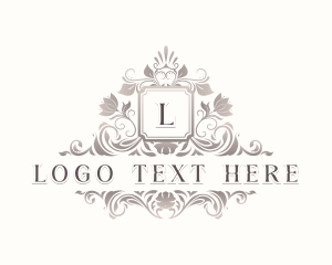 Decorative Floral Ornament Logo