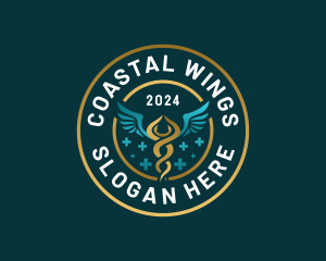 Medical Wings Clinic logo design