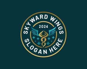 Medical Wings Clinic logo design