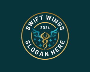 Medical Wings Clinic logo design