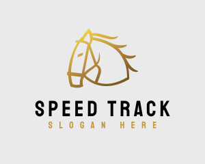 Minimalist Horse Stalion logo