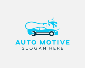 Wrench Auto Car Washing    logo design