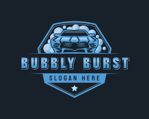 Bubble Automotive Wash logo design