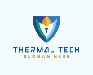 Tech Cyberspace Shield logo design