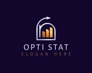 Statistics Chart Arrow logo