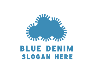 Blue Gear Cloud logo design