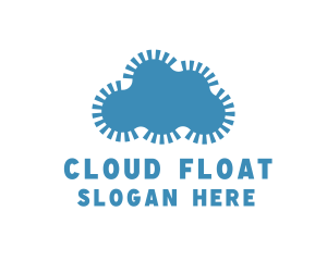 Blue Gear Cloud logo design