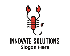 Red Scorpion Arachnid Logo