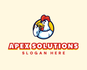 Chicken Food Restaurant logo design