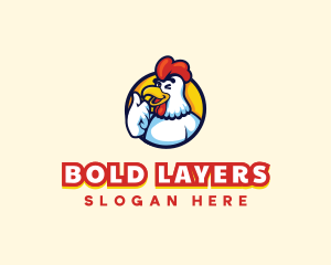 Chicken Food Restaurant logo design