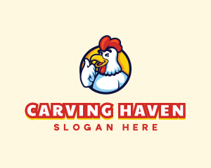 Chicken Food Restaurant logo design