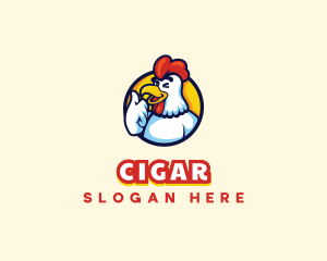 Chicken Food Restaurant logo design