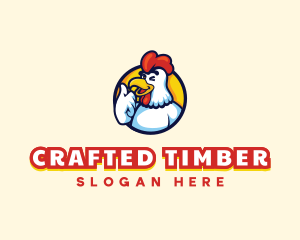 Chicken Food Restaurant logo design