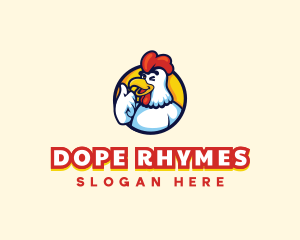 Chicken Food Restaurant logo design