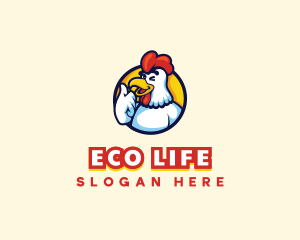 Chicken Food Restaurant logo design