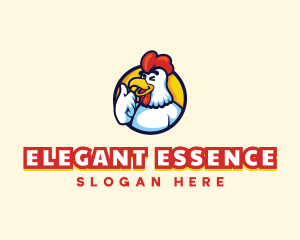 Chicken Food Restaurant logo design