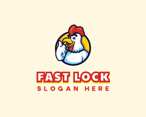 Chicken Food Restaurant logo design