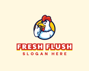 Chicken Food Restaurant logo design