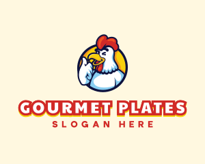 Chicken Food Restaurant logo design