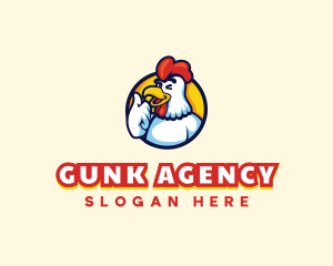 Chicken Rooster Mascot logo design