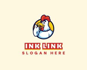 Chicken Food Restaurant logo design