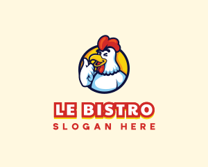 Chicken Food Restaurant logo design