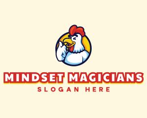 Chicken Rooster Mascot logo design