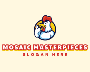 Chicken Rooster Mascot logo design