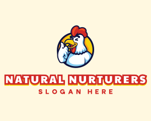 Chicken Food Restaurant logo design