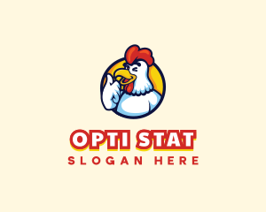 Chicken Rooster Mascot logo design