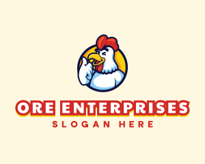 Chicken Food Restaurant logo design