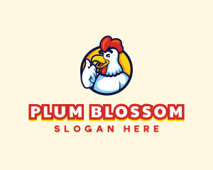 Chicken Rooster Mascot logo design